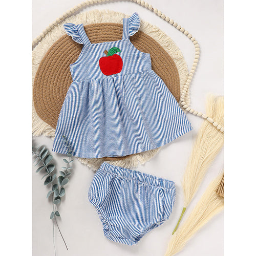 A Collection Of Summer Applique Tops And Shorts For Girls