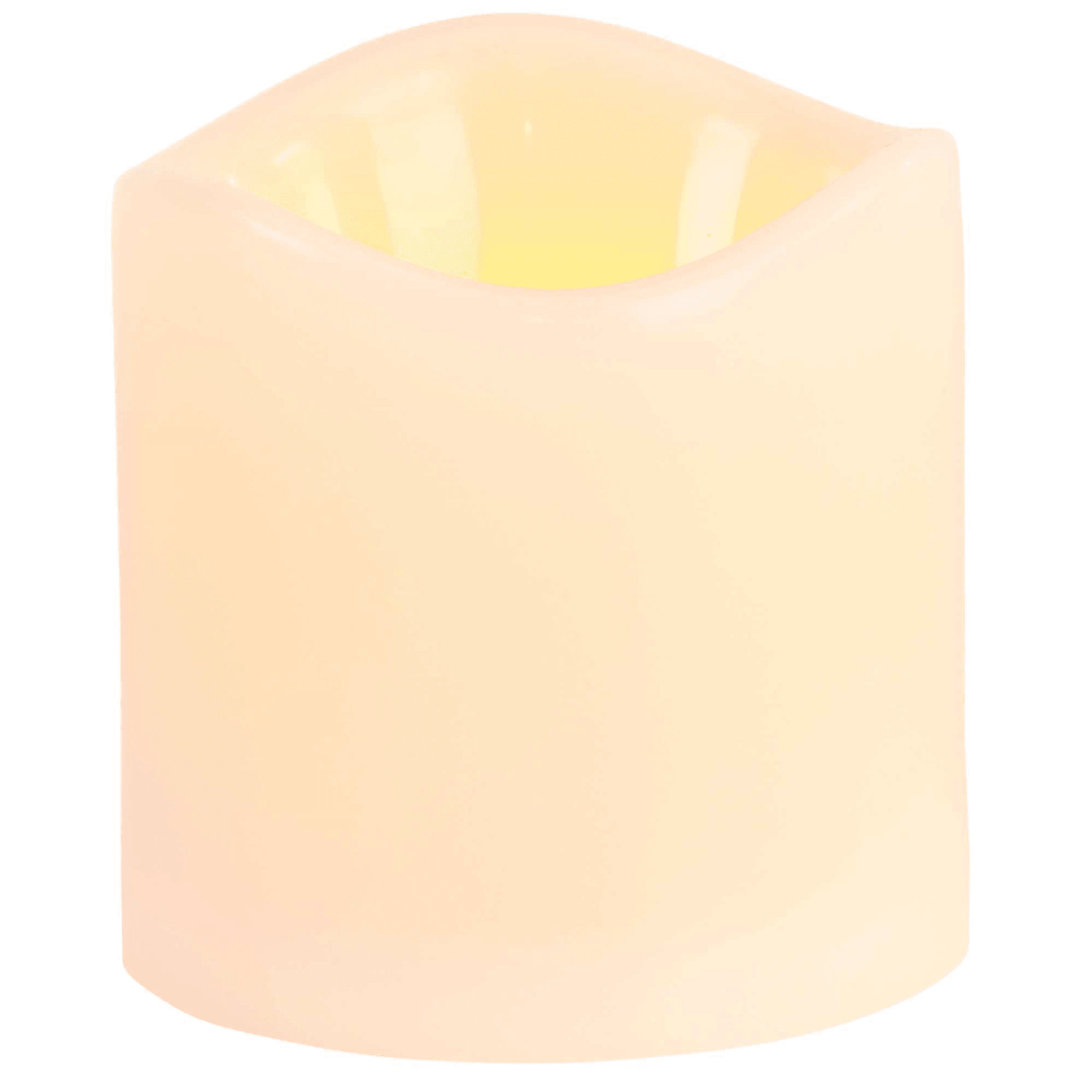 Elegant Glass Candleholder With Led Candle - Home Is Where Love