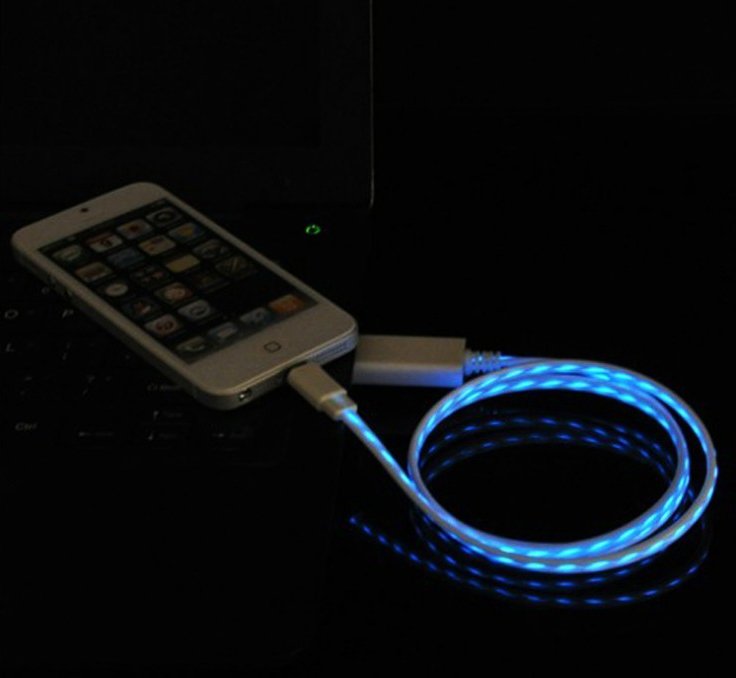 Running LED Light Lightning Cable