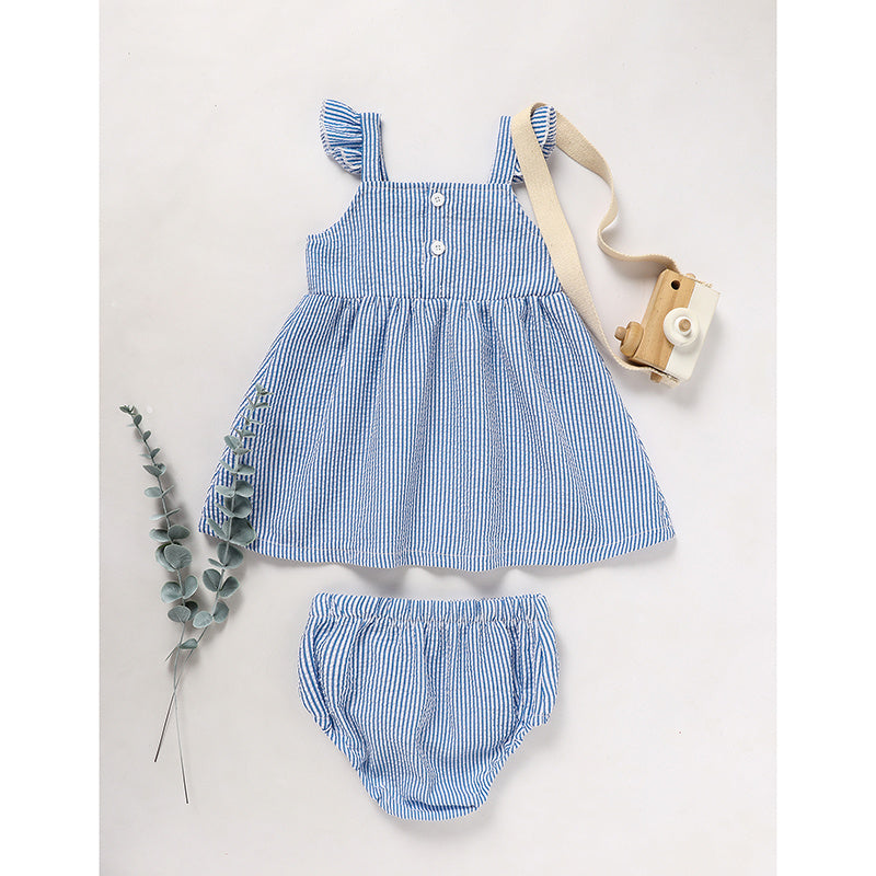 A Collection Of Summer Applique Tops And Shorts For Girls