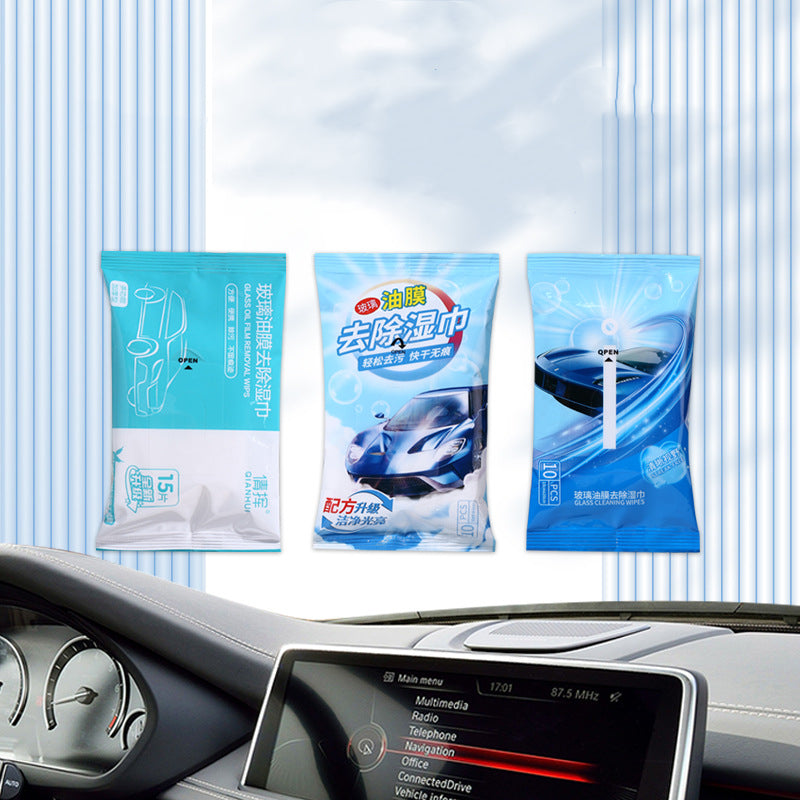 Auto Glass Cleaner Wipes for Windshield Stain Removal Disposable