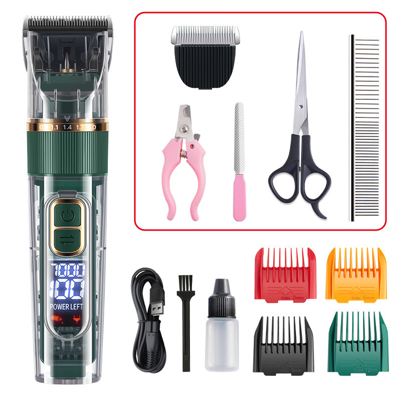 Pet Grooming Clipper for Cats Dogs Rabbits Waterproof Fur Trimming Kit