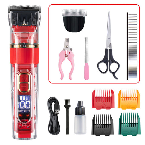 Pet Grooming Clipper for Cats Dogs Rabbits Waterproof Fur Trimming Kit