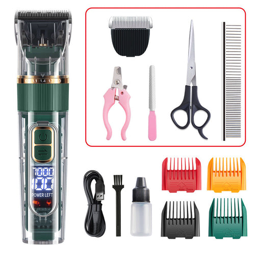 Pet Grooming Clipper for Cats Dogs Rabbits Waterproof Fur Trimming Kit
