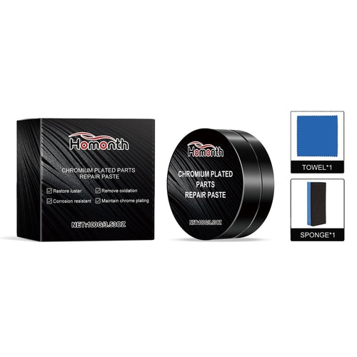Metal Restoration Polish for Chrome Coated Components