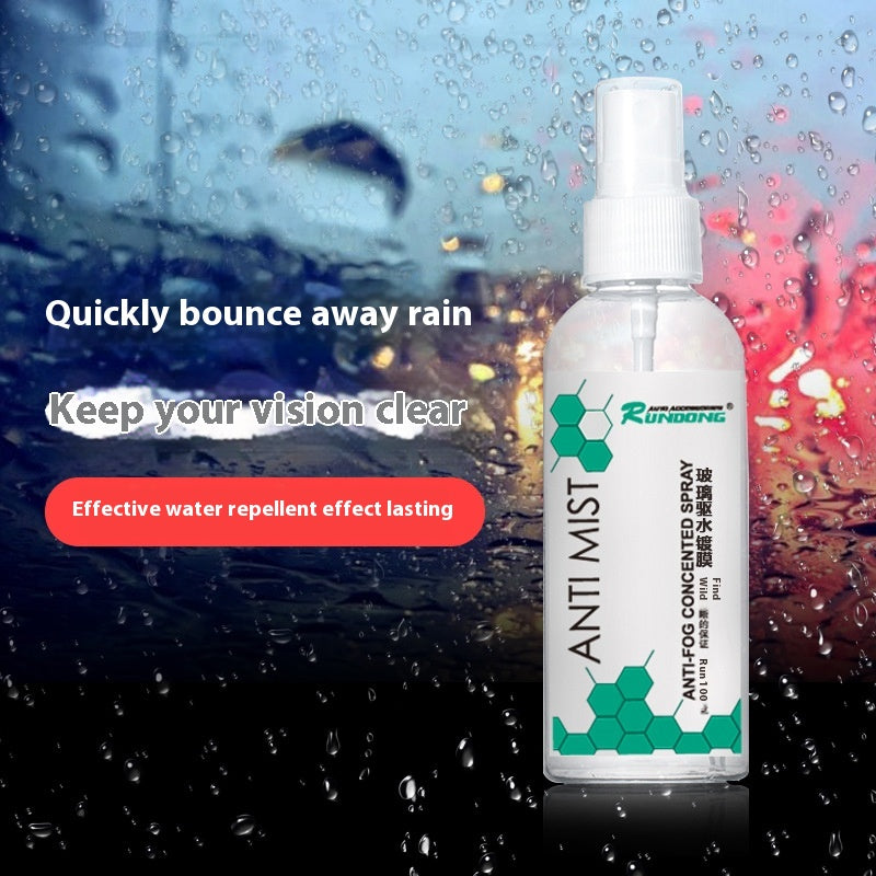 Auto Glass Anti-Fog Spray Rearview Shield Waterproof Coating For