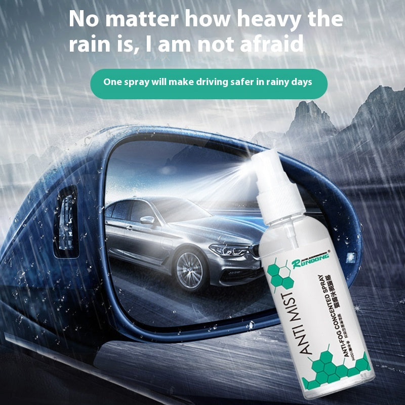 Auto Glass Anti-Fog Spray Rearview Shield Waterproof Coating For