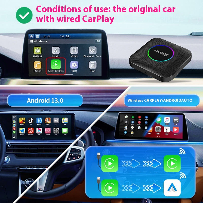 AutoLink Smart Vehicle Adapter OEM Wired To Wireless Snapdragon