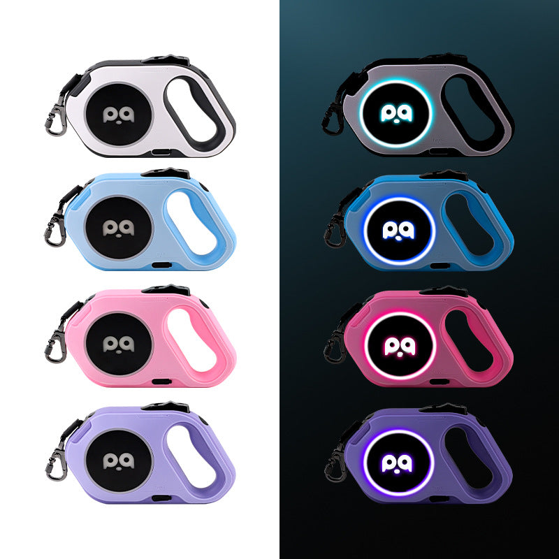 Smart LED Pet Lead Auto Reel Leash for Outdoor Adventures