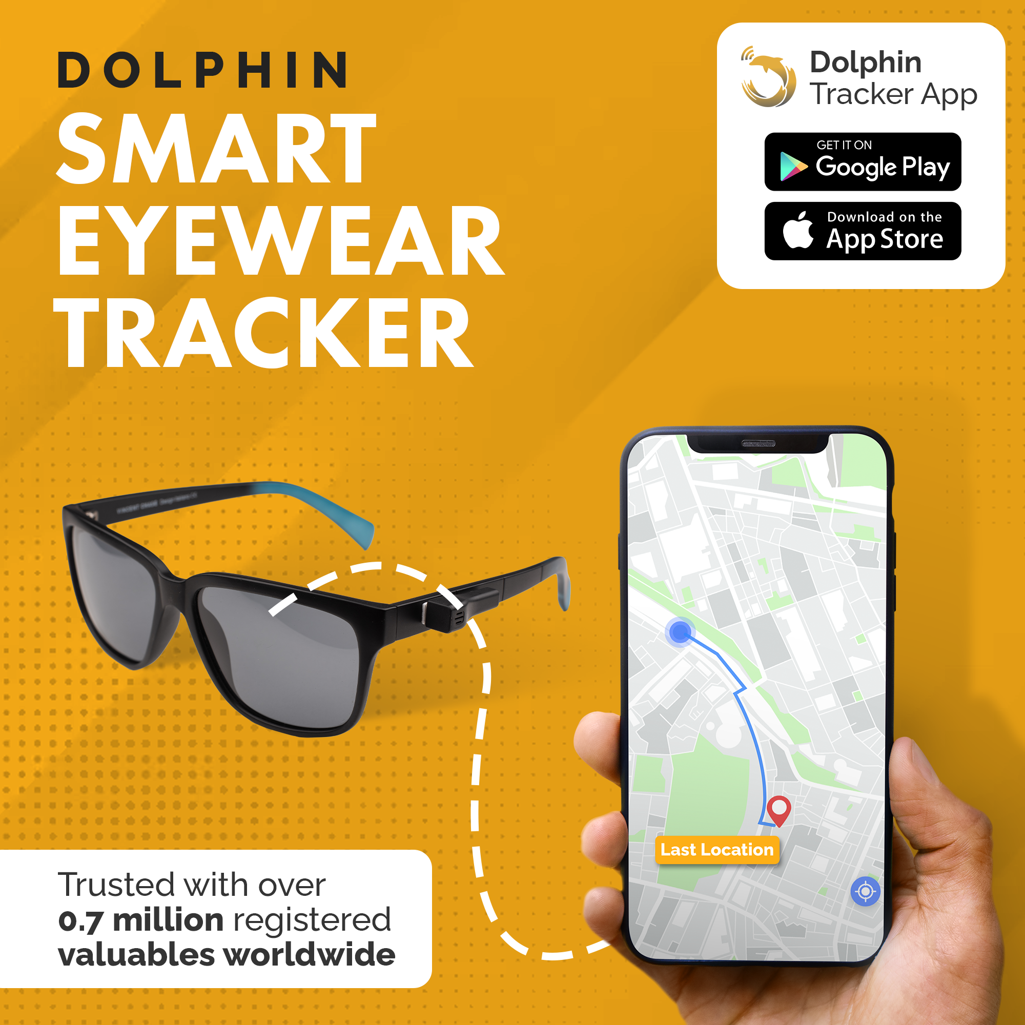 Dolphin Eyewear Finder for Android – Bluetooth Tracker for Glasses