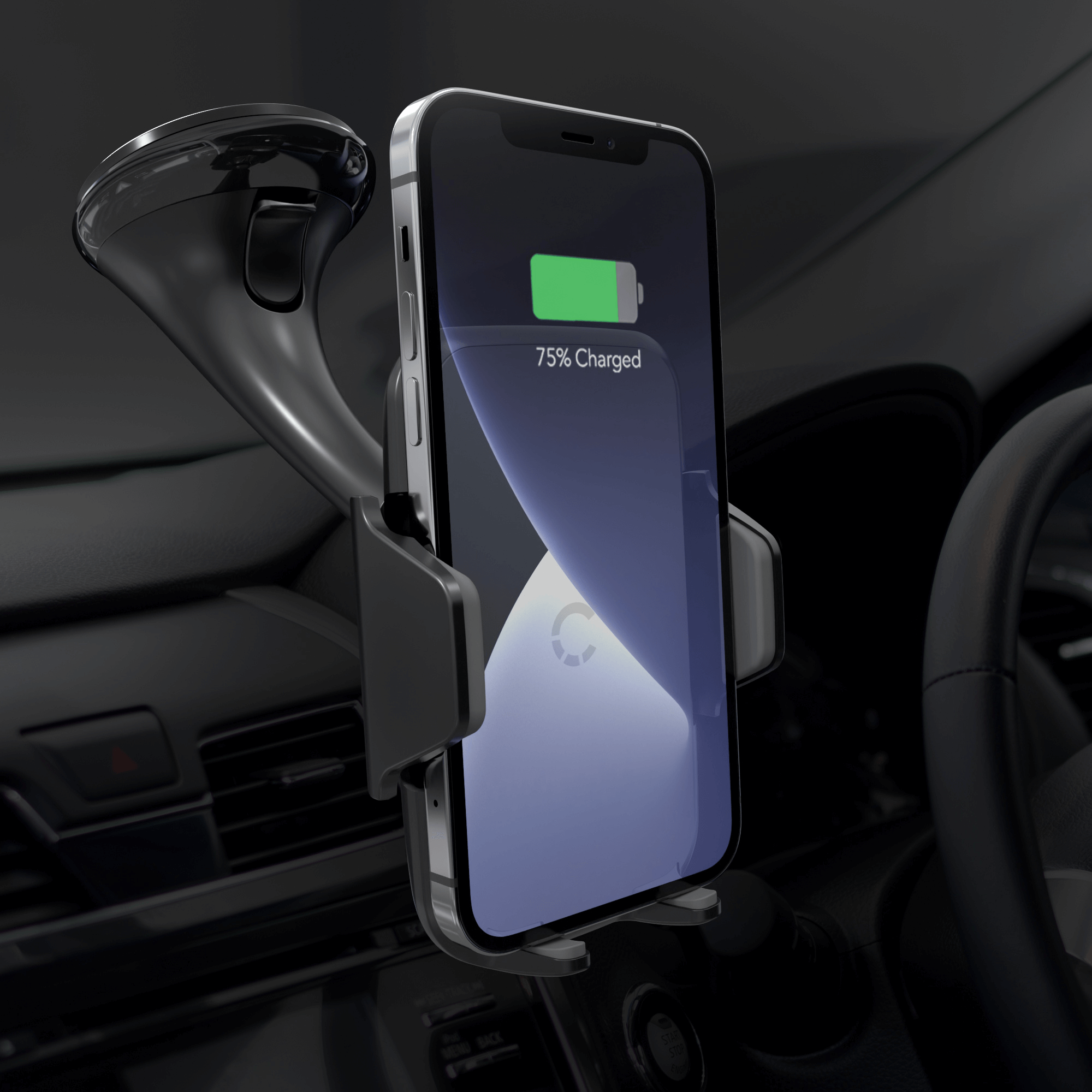 Cygnett ExoDrive Wireless Phone Charger with Window Mount for