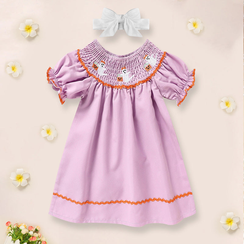 A Cute Embroidered Dress For A Baby Girl