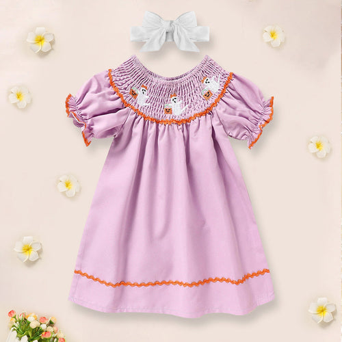 A Cute Embroidered Dress For A Baby Girl